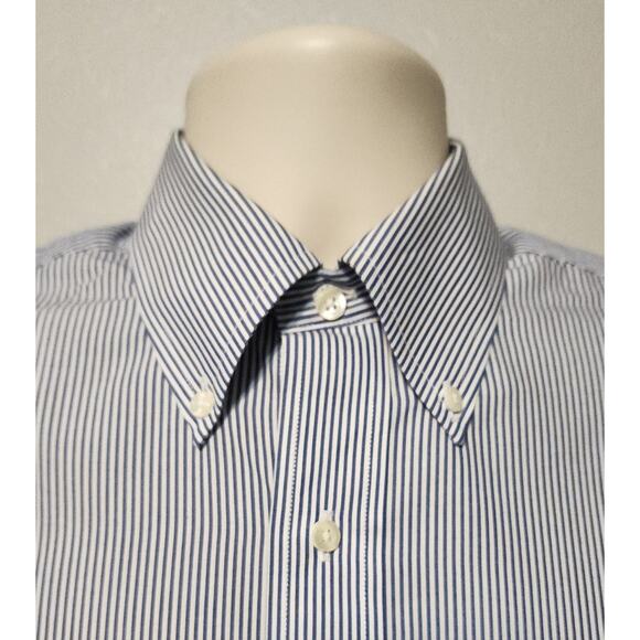 Brooks Brothers Striped Long Sleeve Button-down Dress Shirt Size 14.5 32/33 - Picture 2 of 5